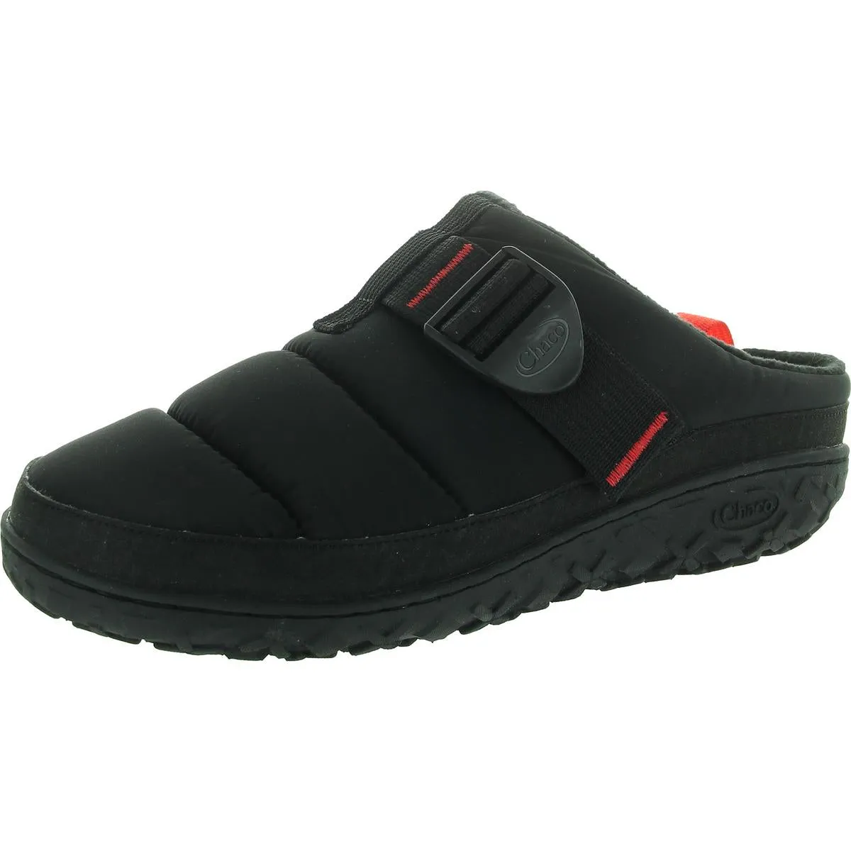 Ramble Puff Cloud Mens Fleece Lined Quilted Slide Slippers Sandal Straps