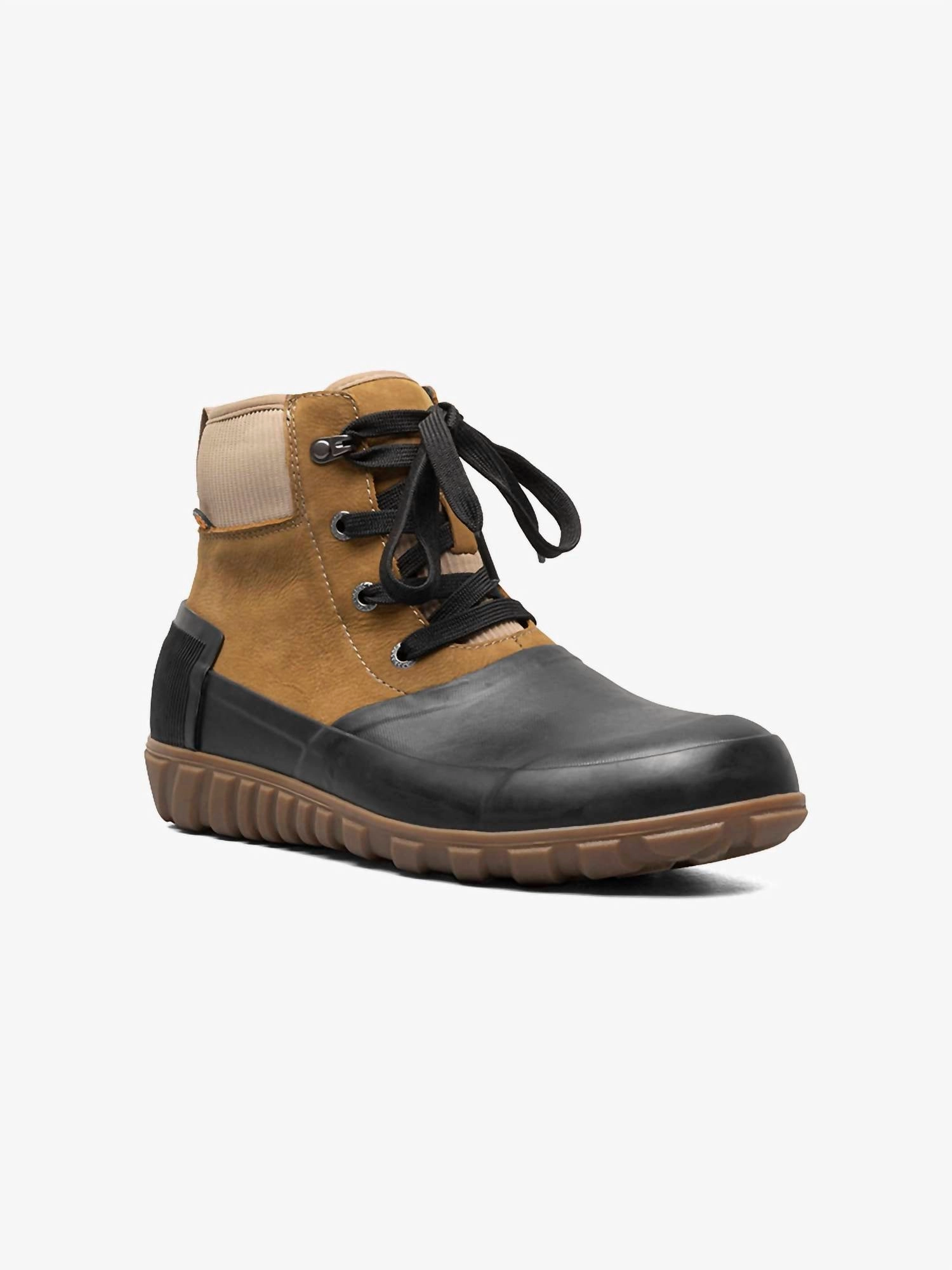 Cool Weather City Wear Men's Classic Casual Rain Boots In Cognac Multi