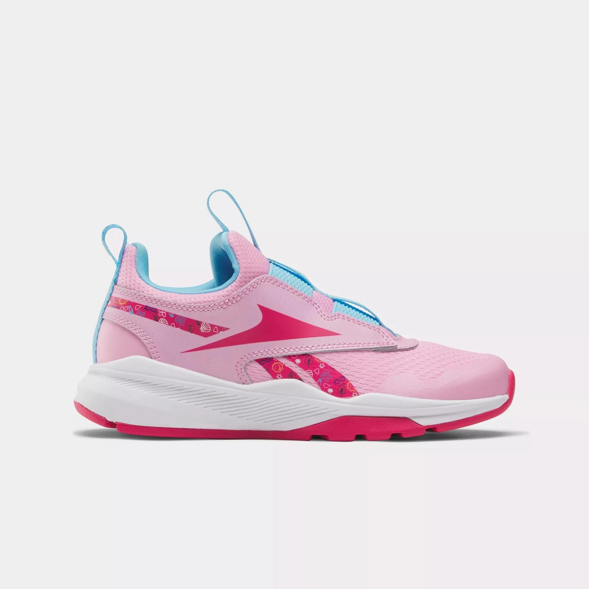 Reebok XT Sprinter Slip Running Shoes - Preschool Soft Leather Finish Eco Friendly Recycled Materials