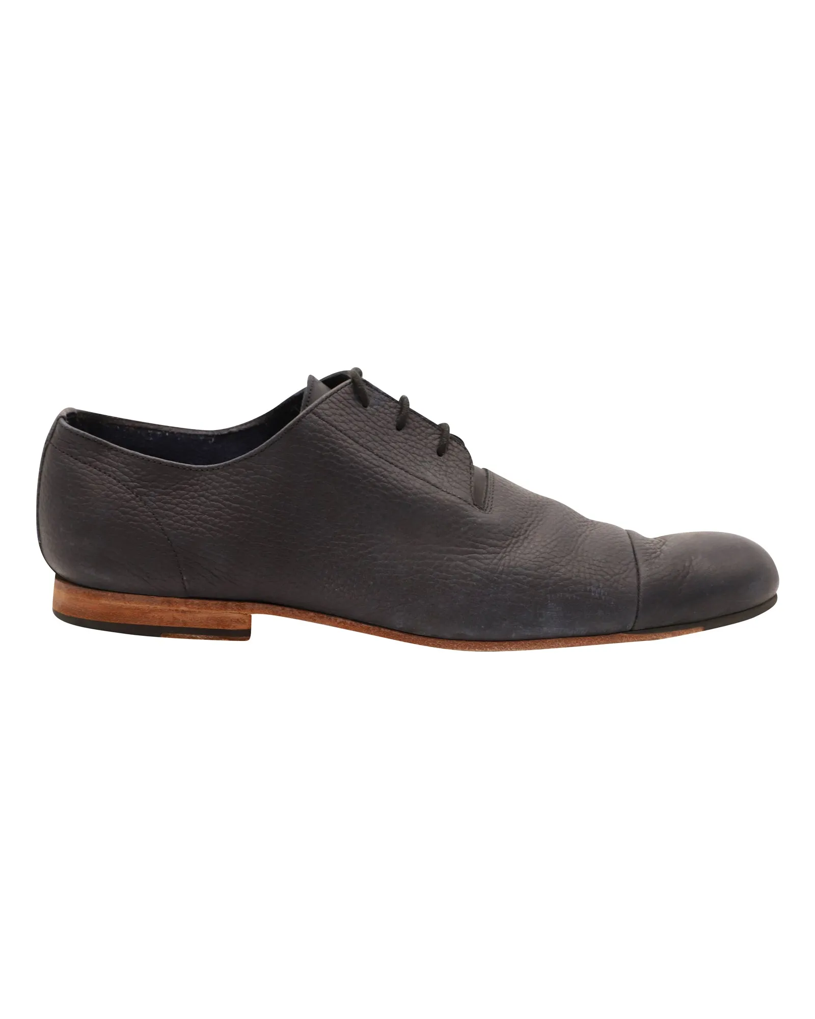 Rachel Comey Oxford Shoes in Navy Blue Leather Chic Leather Look