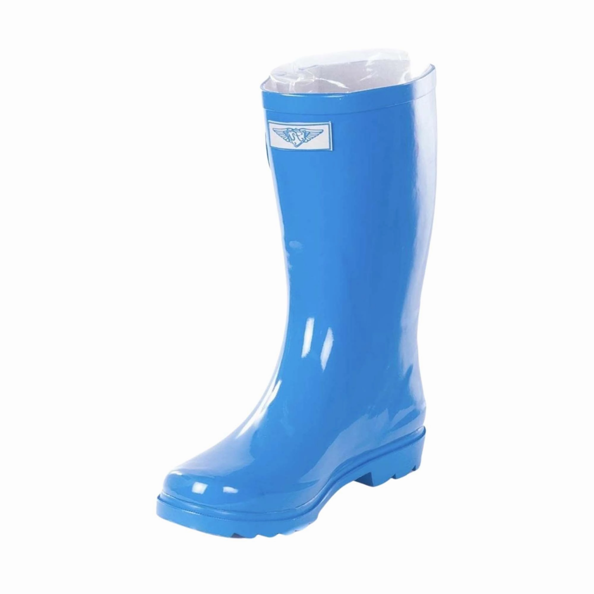 Women's Mid-Calf Solid Color Rubber Rain Boots Croc Look Cushioned Step Adventure Journey