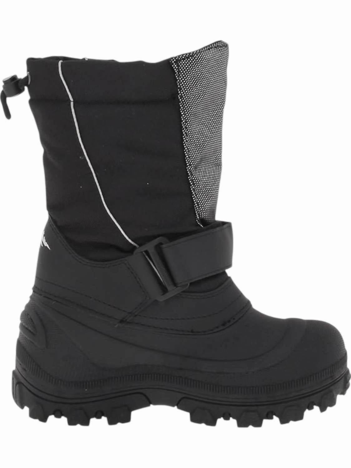 Weekend Trip Kid's Quebec Boots In Black/silver