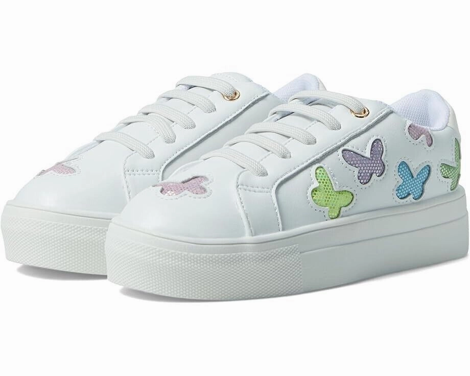 Kurt Geiger London Sneakers Girls 12 White Laney Butterfly Platform Shoes KHD021 Sporty Style Lightweight Gear