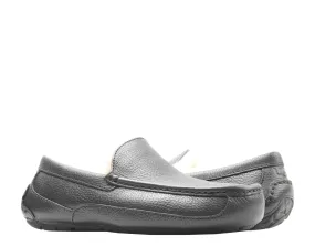 UGG Australia Ascot Leather Moccasin Black Men's Slippers 5379B-BLK Walking Fit Nude Calm