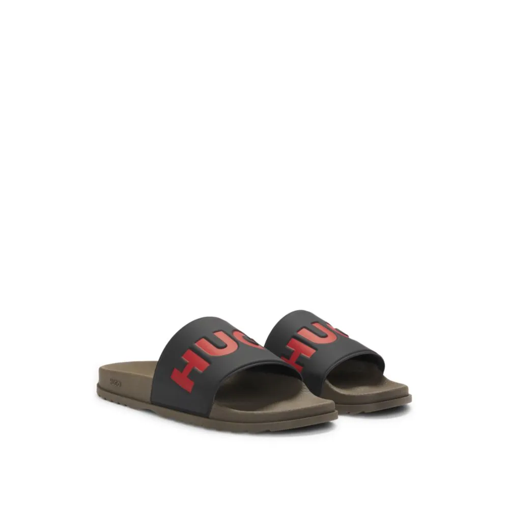 Slides with logo strap Breath Line