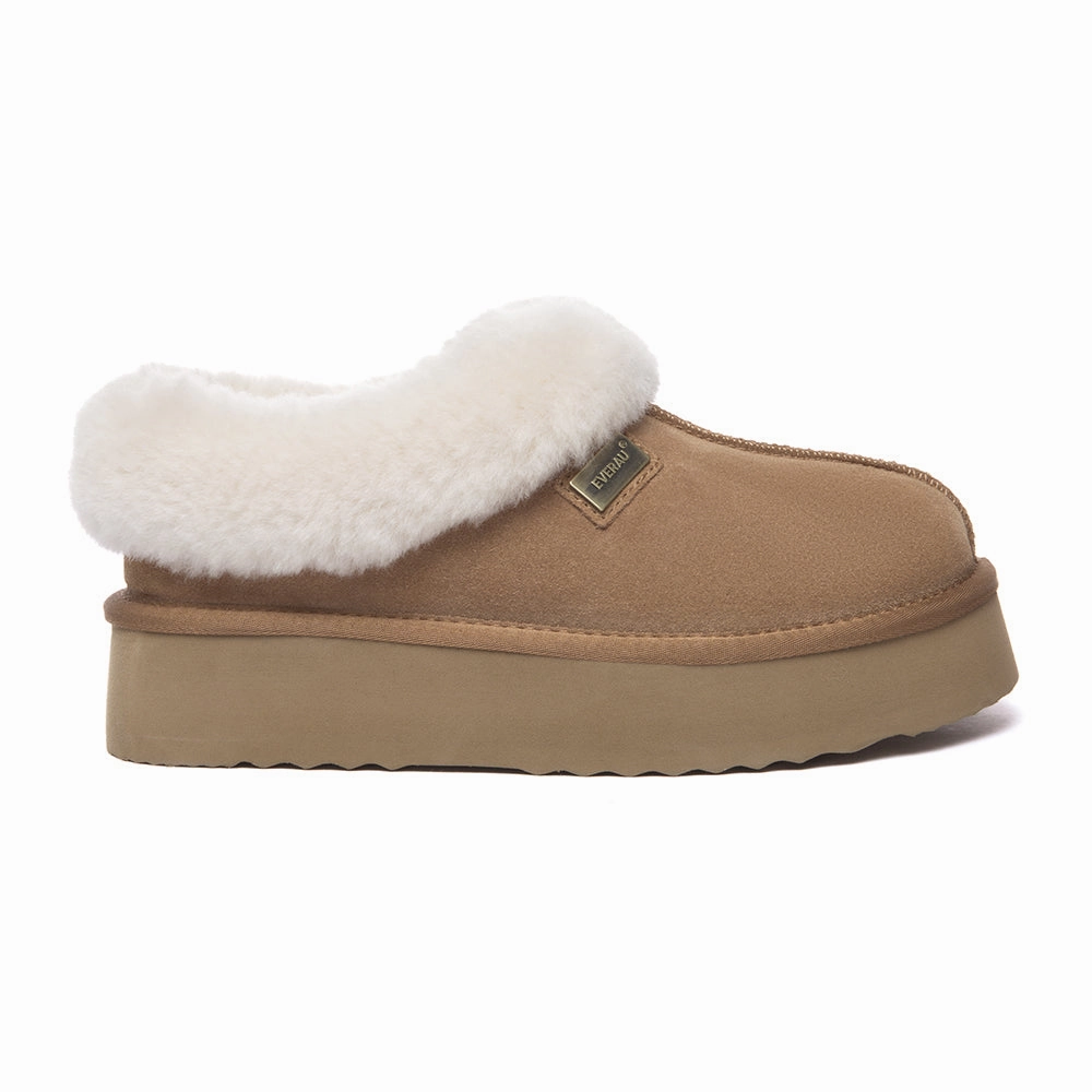 EverAu Australia Women Topknot Leather Slippers Effortless Foot Comfort