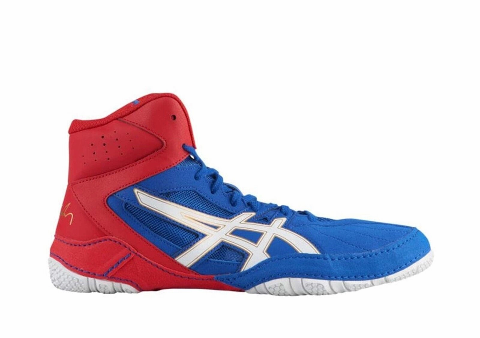 Asics Matcontrol 1081A022-400 Sneaker Men's Blue White Wrestling Shoes EEE1838 (Blue,11) quick dry