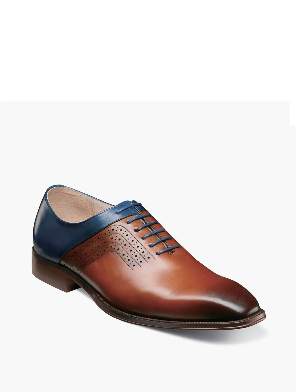 Simple Comfort Halloway Plain Toe Oxford Shoe In Cognac