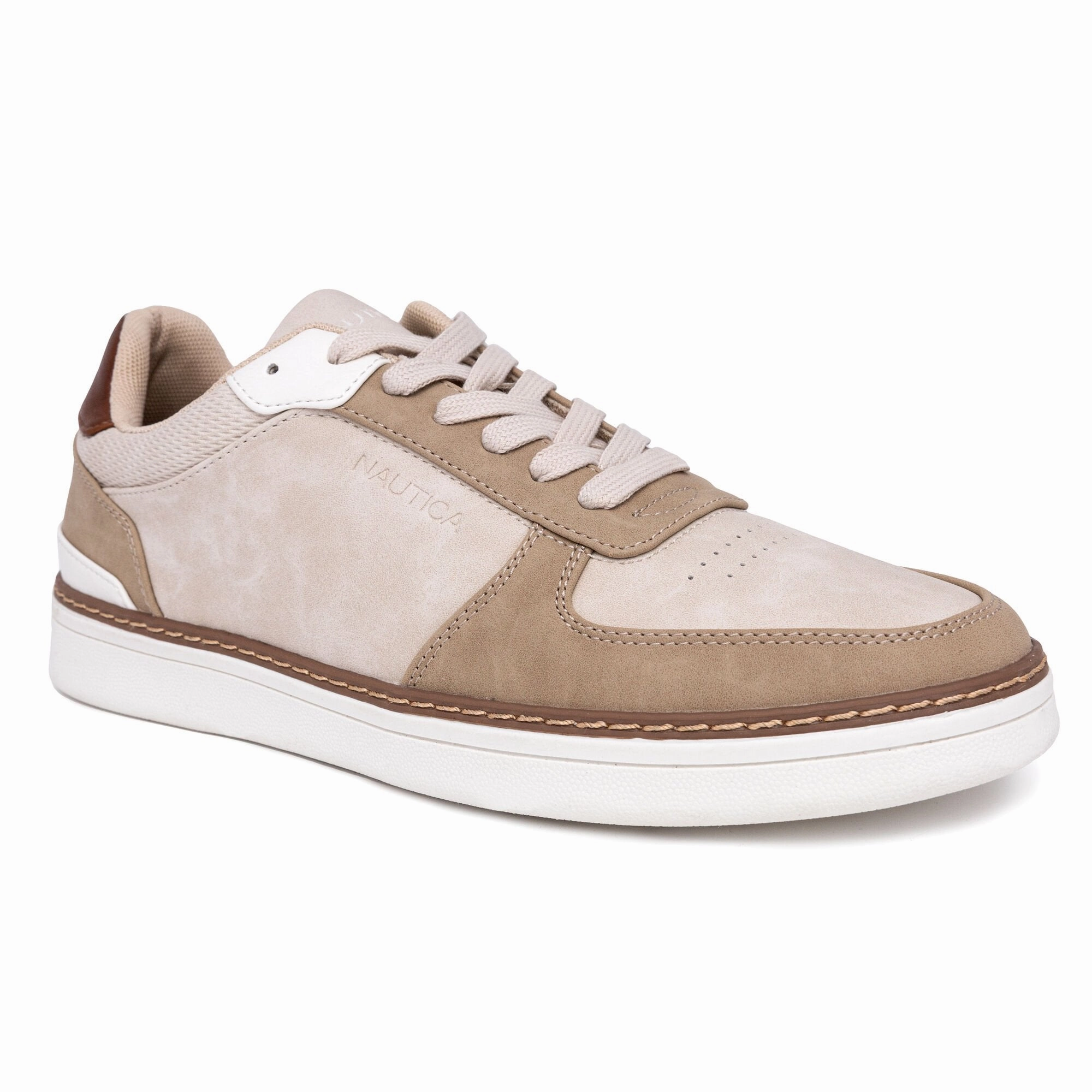 Nautica Mens Lace-Up Sneaker Reinforced Stitching Anti Slip Feature