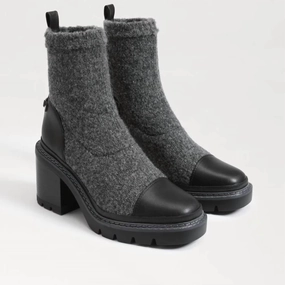 Rugged And Durable Snow protection Rozanna Knit Bootie In Charcoal/black