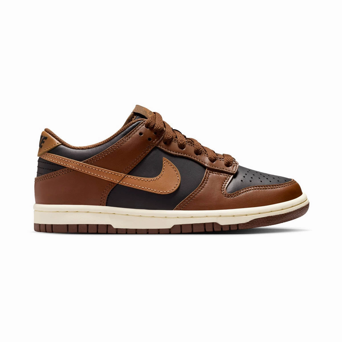 Knit Upper Nike Dunk Low 'Brown Black' Big Kids' Shoes