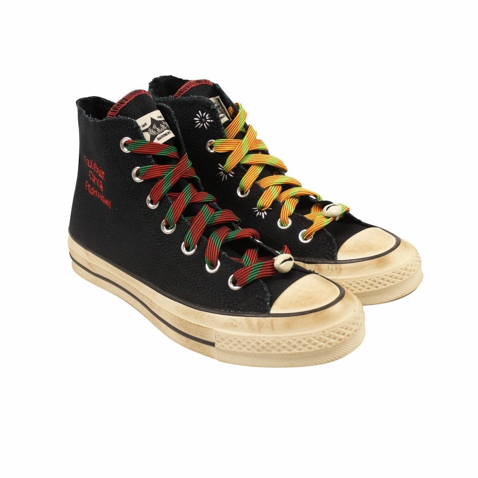 X CONVERSE Black True Power High Top Sneakers EVA sole shoes