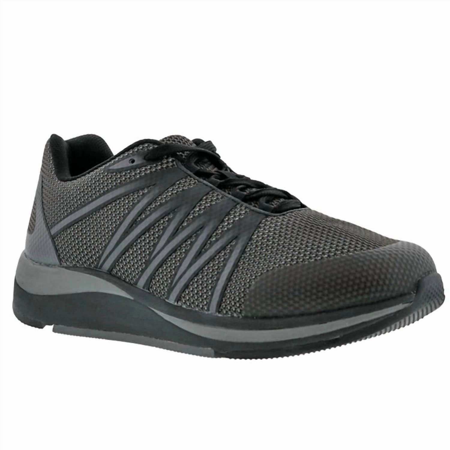 Men's Player Athletic Sneakers In Black stain - resistant shoe feature