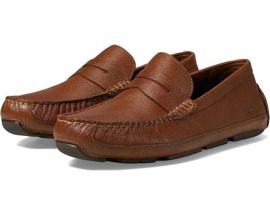 Outdoor Fit memory - foam - insole Cole Haan Wyatt Penny Driver Loafer Men's 8.5 Brown Slip-On Casual Shoes RHS2173