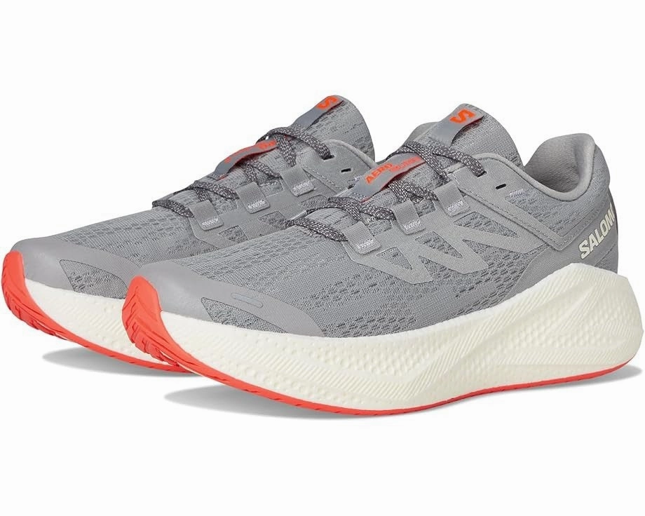 stylish running shoes Salomon Aero Glide 3 L47810600 Sneakers Men's  Gray Running Shoes VER570