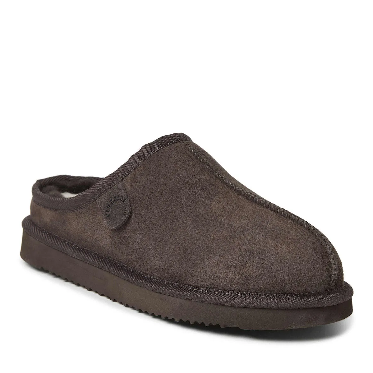 Fireside By Dearfoams Men's Grafton Genuine Shearling Clog Daily Relax