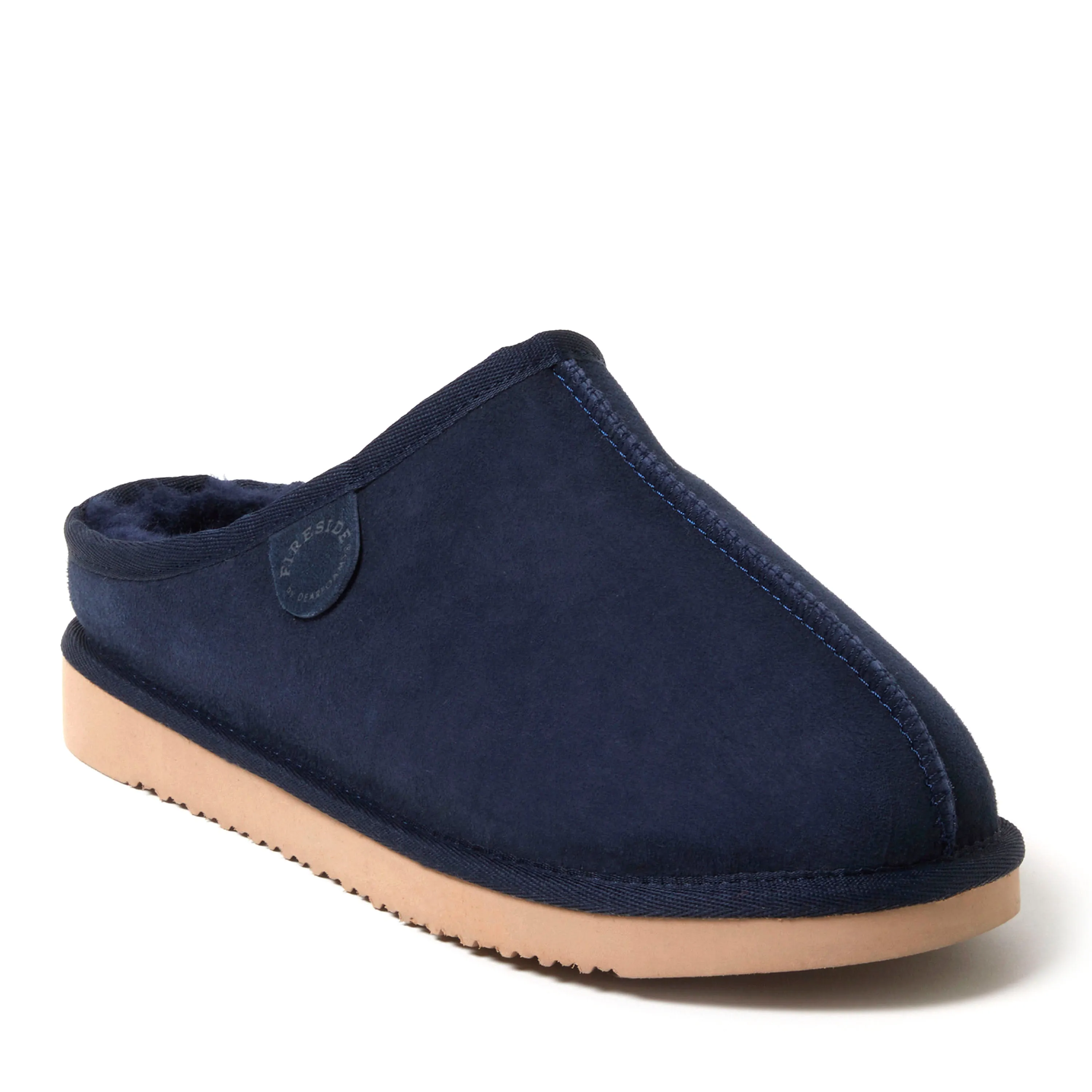 Light Utility Casual Shoes Fireside By Dearfoams Men's Grafton Genuine Shearling Clog