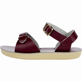 Salt Water Sandal by Hoy Shoes Sun-San-Surfer Claret  D21015-1717 Pre-School Lightweight Design
