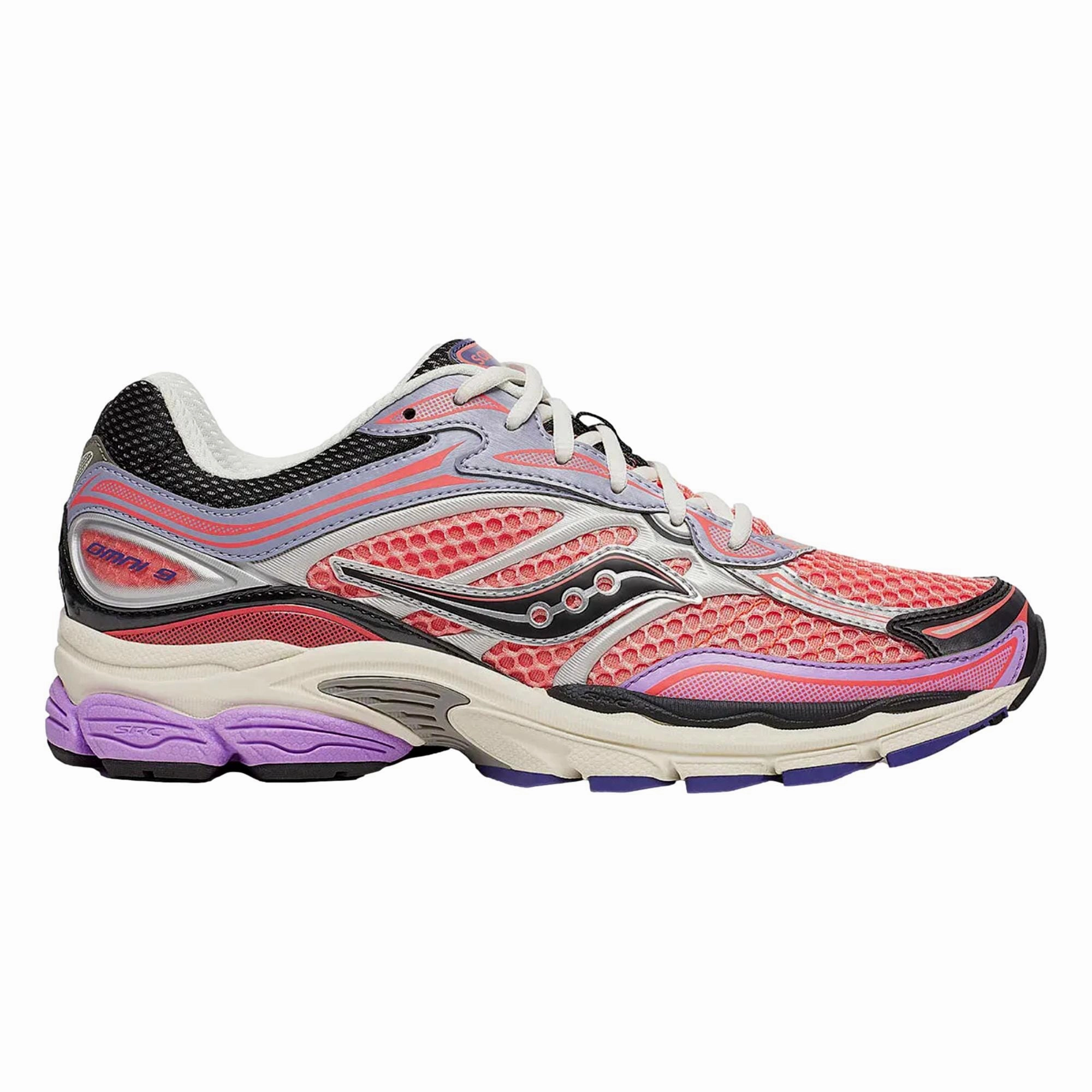 padded collar shoes All - weather use Saucony Progrid Omni 9 Pink / Purple  S70739-30 Men's