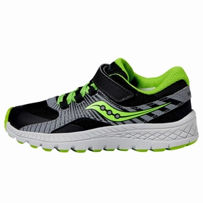 Sport Inspired Saucony Velocer A/C Black / Green  SK266553 Pre-School