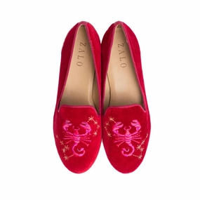 Scorpio Slipper In Cherry Reliable Function Comfortable ankle support