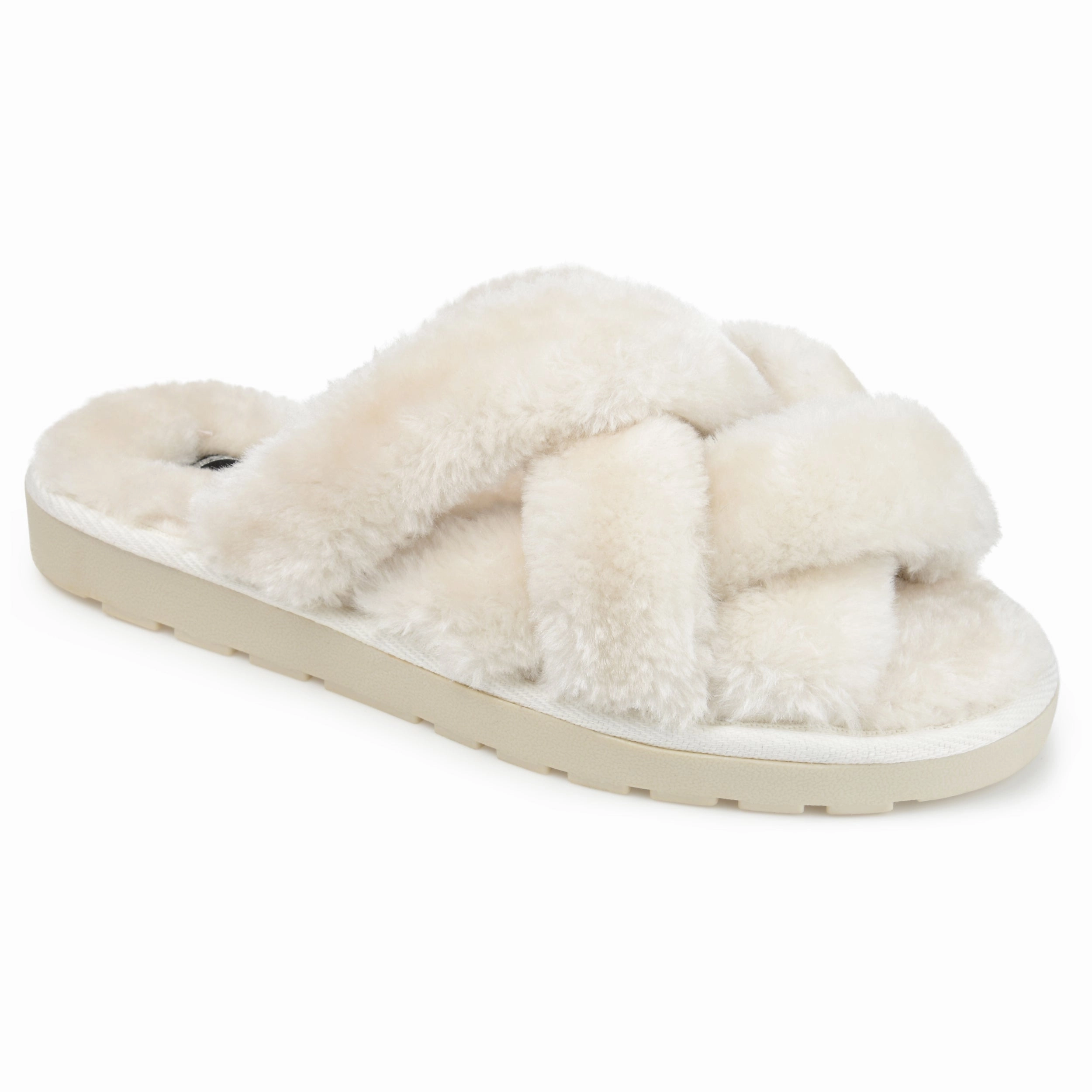 Journee Collection Women's Faux Fur Quiet Slipper Comfort air Anti   Odor