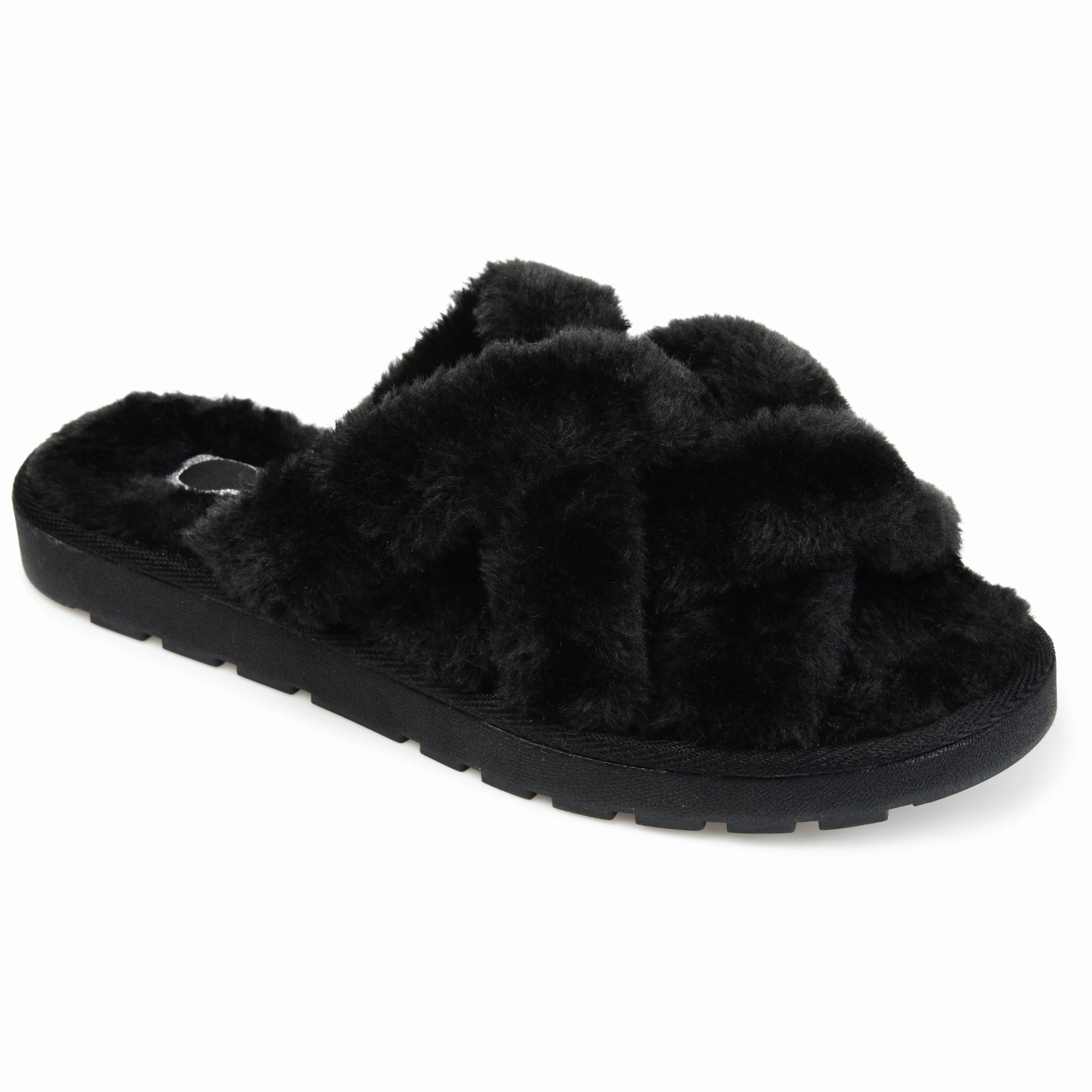 Chill Walk Sandals Journee Collection Women's Faux Fur Quiet Slipper