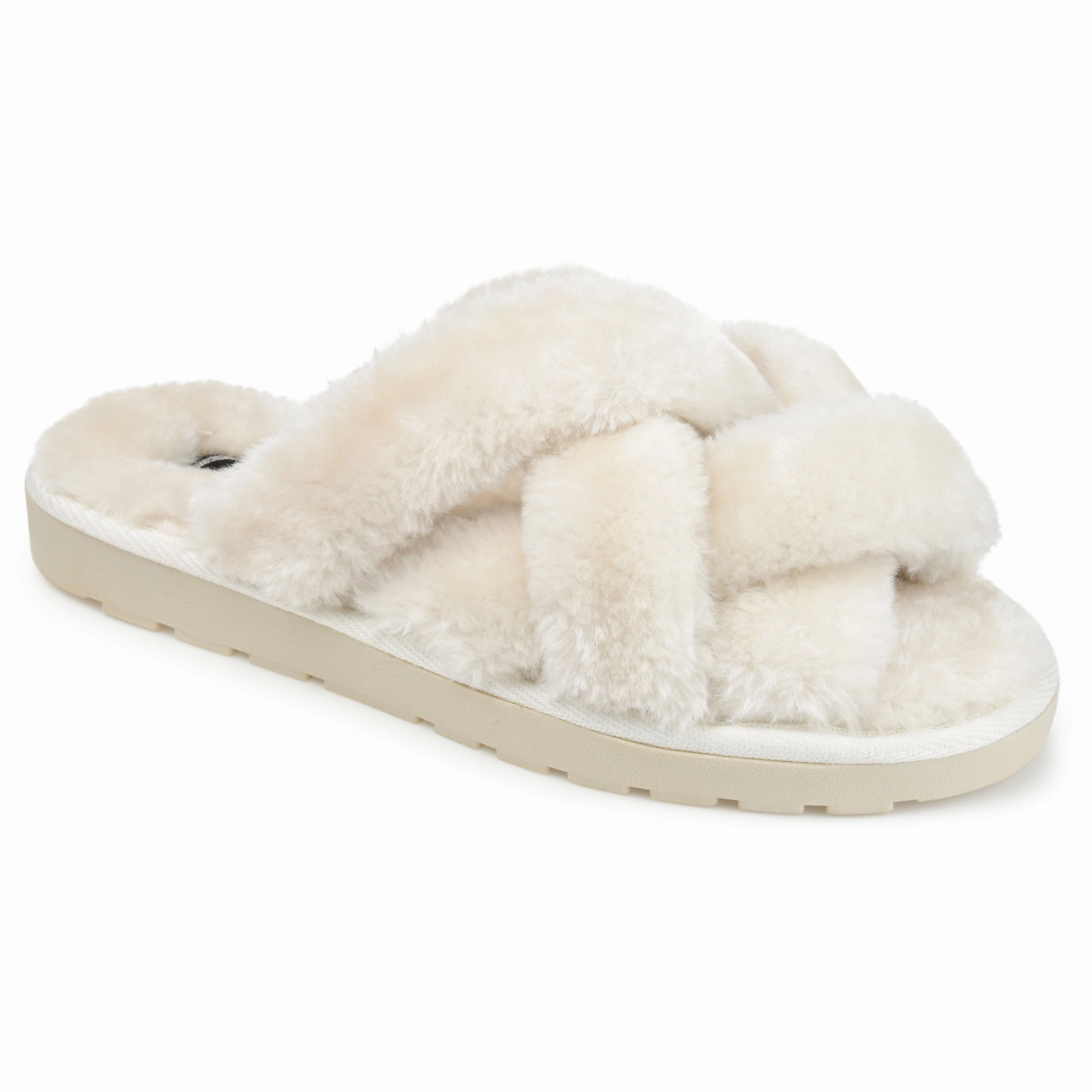 Journee Collection Women's Faux Fur Quiet Slipper Quick Step Shoes Ergonomic Fit