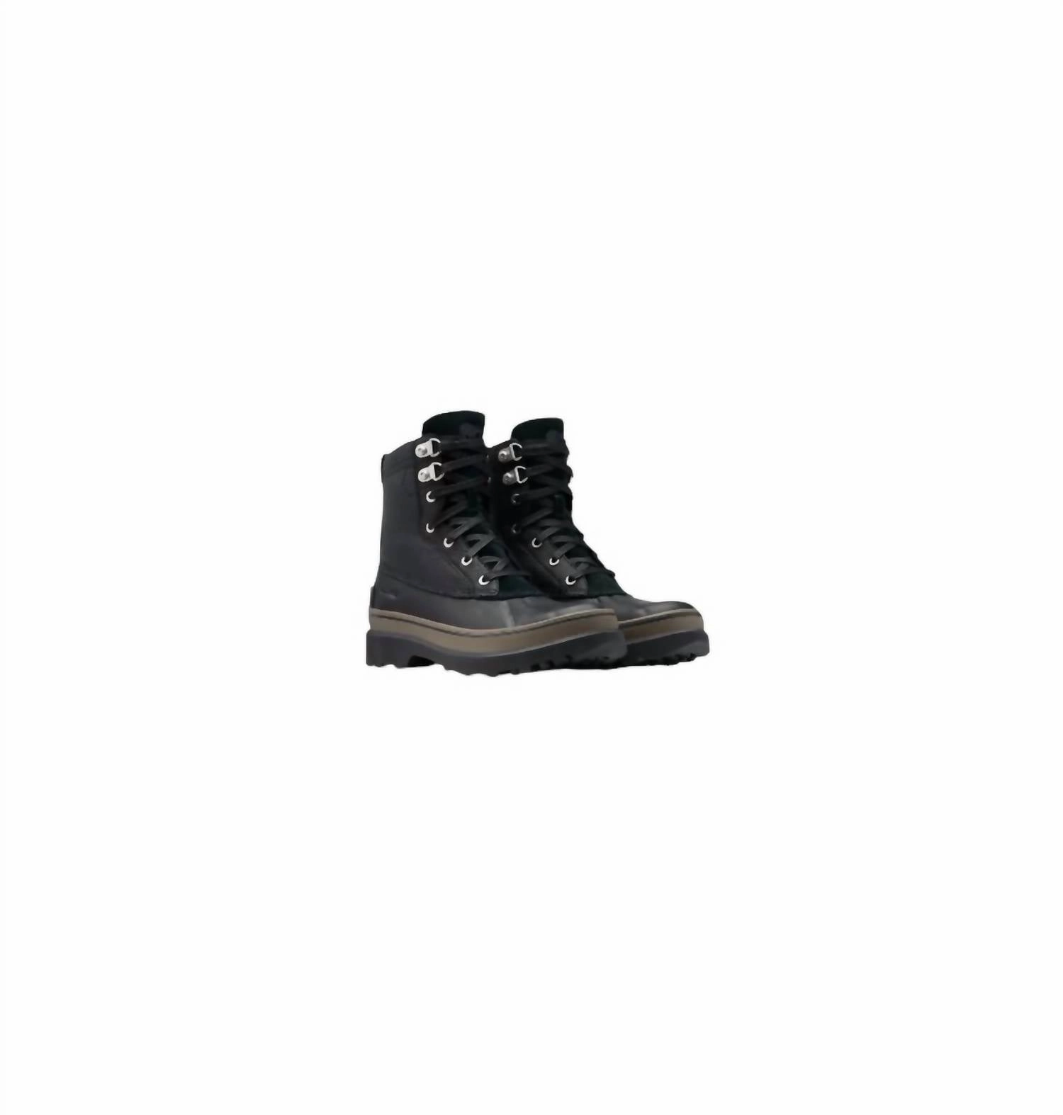 Long Lasting Men's Caribou Storm Waterproof Fashion Boots In Black, Mud
