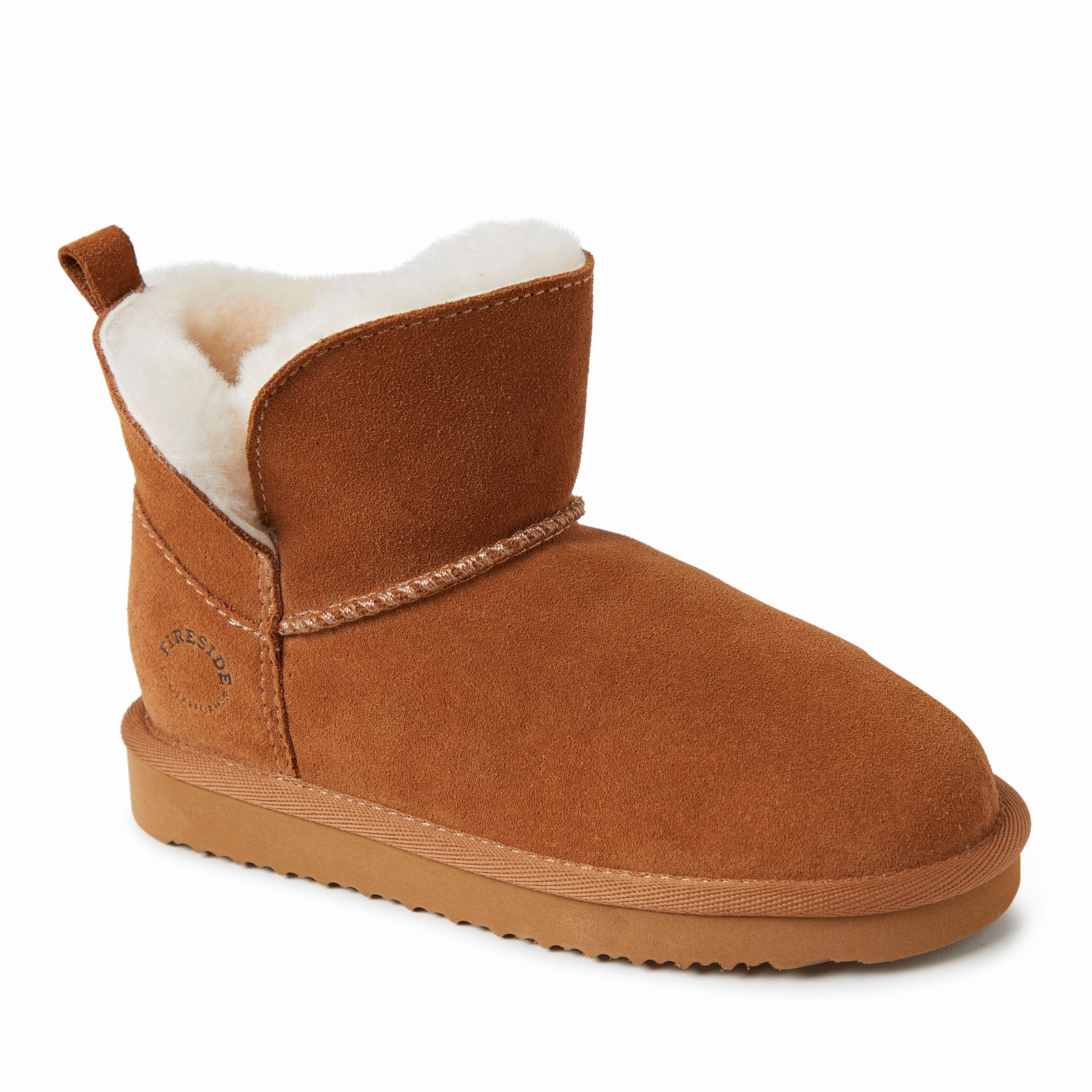 Durable Shell Comfort Seeker Eco Material Rough Terrain Fireside By Dearfoams Kid's Bunbury Genuine Shearling Boot
