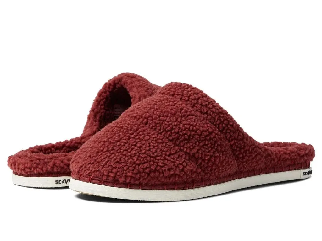 Trail Ready SeaVees Seachange Slippers Men's  Red Round Toe Slip On Slides JOBB1608