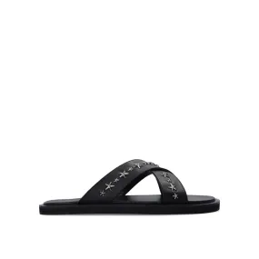 Jimmy Choo Palmo Leather Men's Sandals Functional Fit Minimal Design