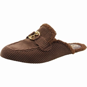 Quick Slip Fit Shoes Shelby Cozy Womens Ribbed Man Made Slide Slippers