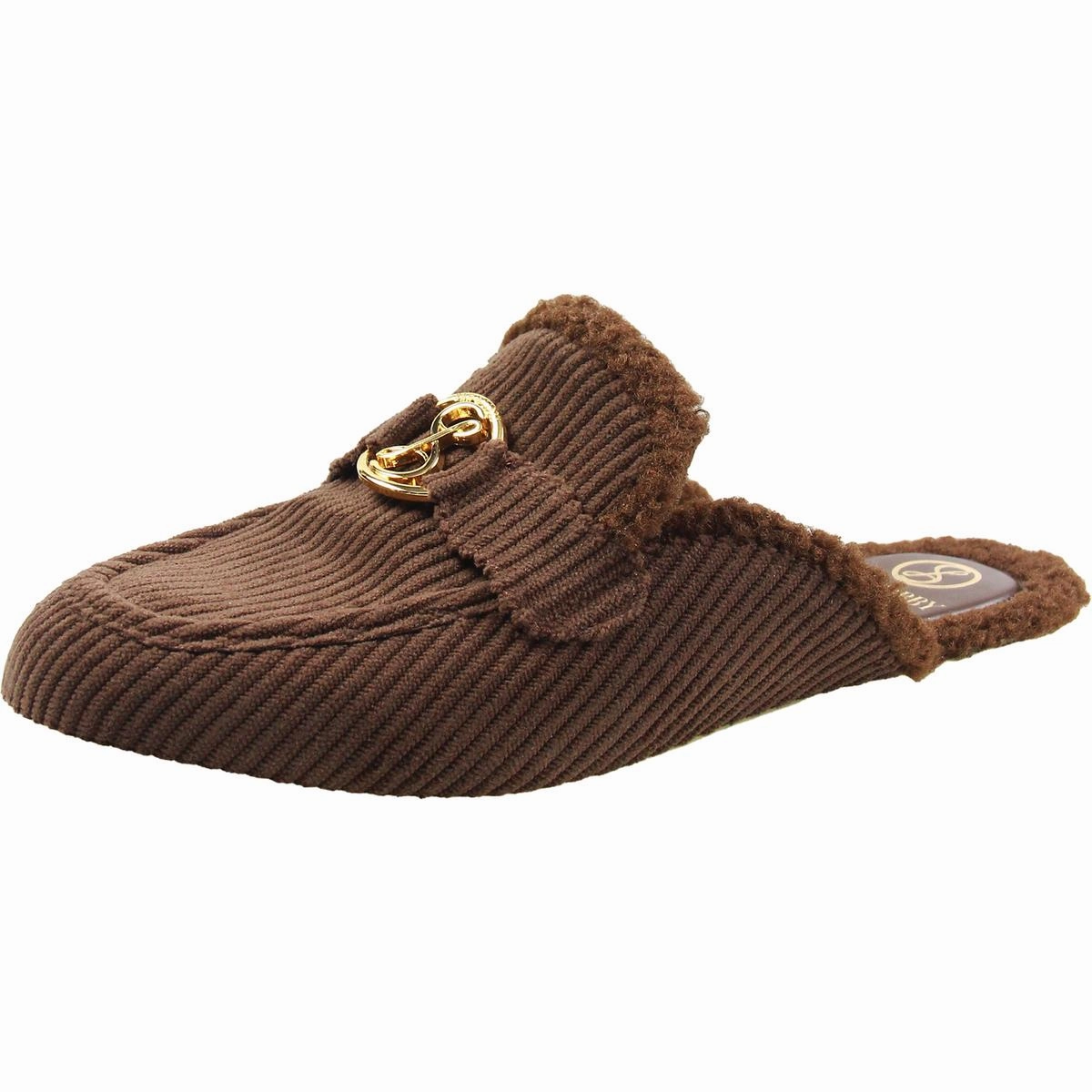 Quick Slip Fit Shoes Shelby Cozy Womens Ribbed Man Made Slide Slippers