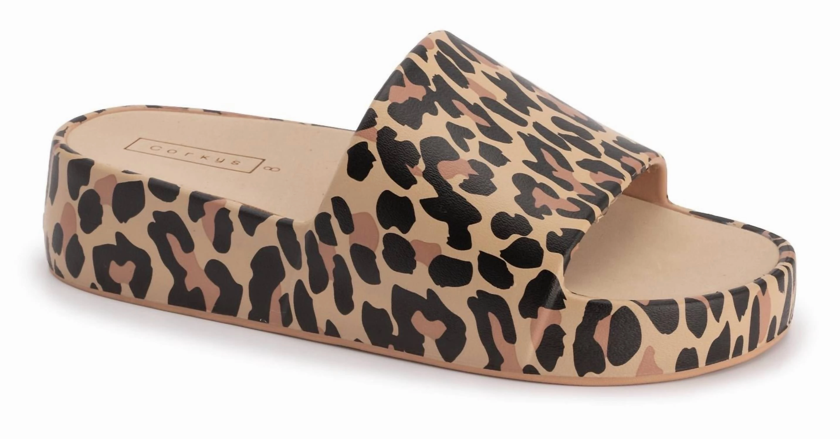 Women's Paradise Slides In Leopard Durable Construction MultiDirectional