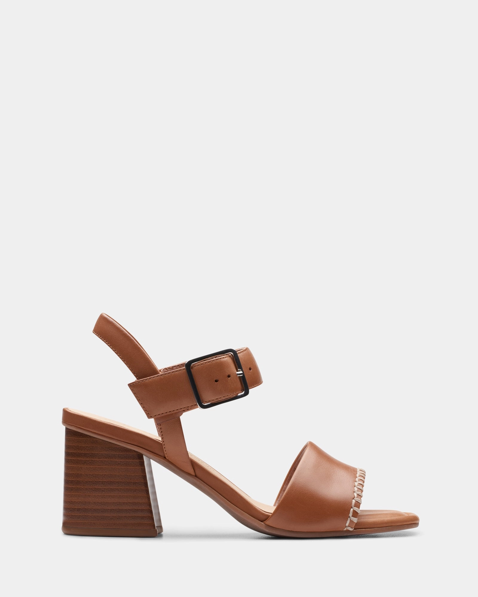 Fashionable Booties Comfortable Flats Siara65 Buckle Tan Leather