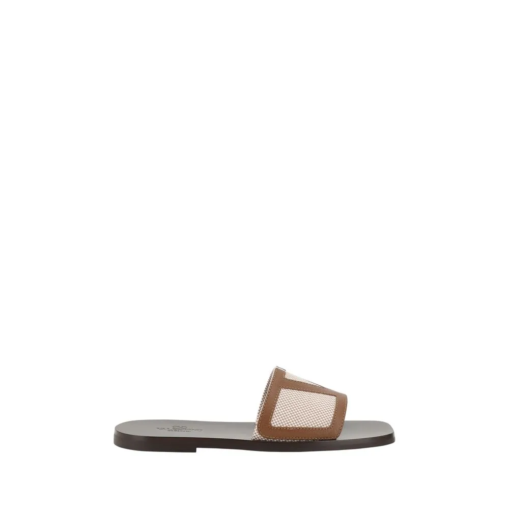Easy Walk Pool Day Valentino Garavani VLogo Men's Slide
