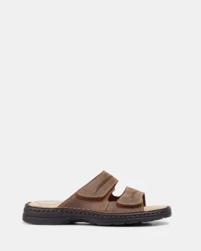 Slider Brown Closed Toe Design