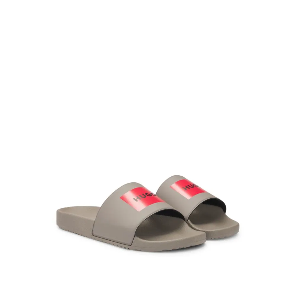 Slides with logo strap Flexible