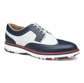 Men's Upton Gl3 Luxe Hybrid Golf Shoe In Navy/white Lightweight Build Work Routine