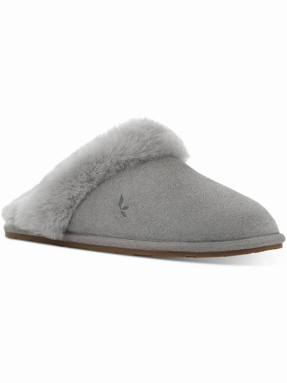 Effortless Fit Milo Womens Suede Slides Slip-On Slippers