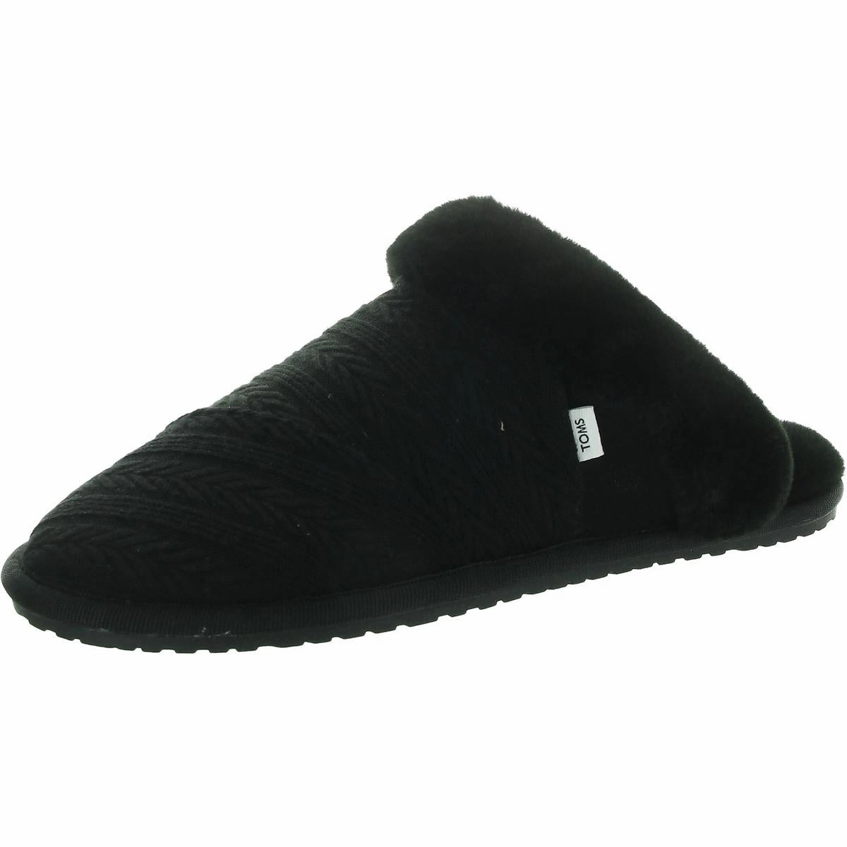 Shock dispersion Anti Slip Treatment Valerie Womens Faux Fur Lined Man Made Slide Slippers