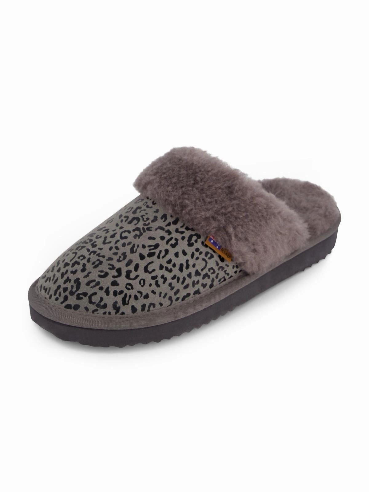 Breathable Lining Recyclable Harper Womens Faux Fur Lined Shearling Mule Slippers