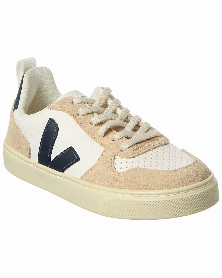 VEJA Small V-10 Leather Sneaker Breathable Build