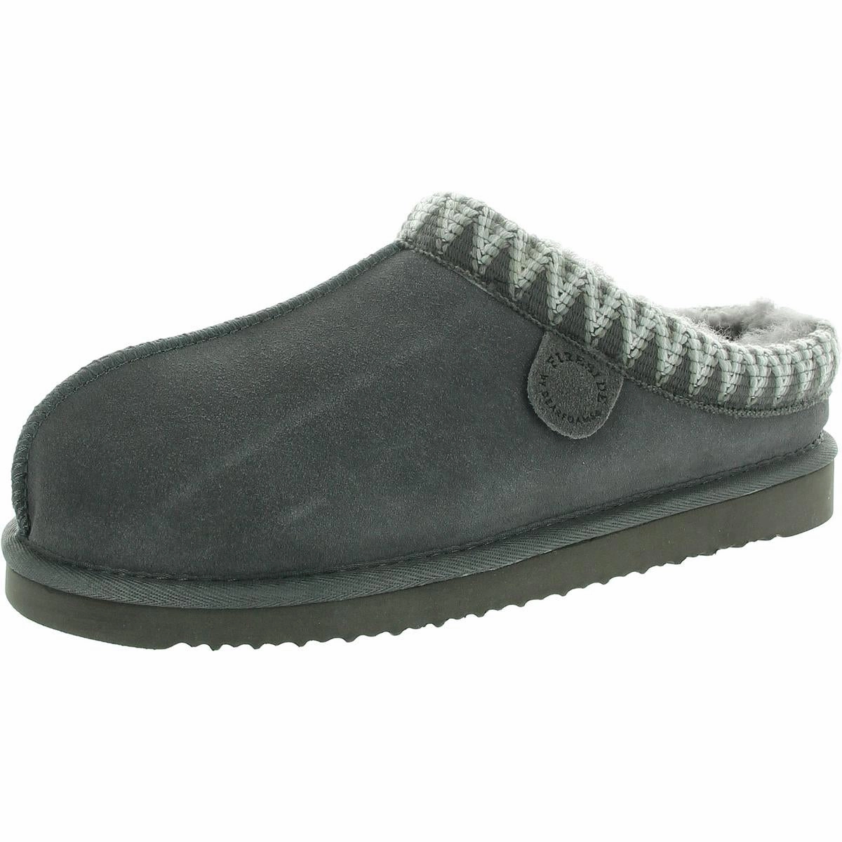 Womens Faux Fur Suede Slide Slippers Comfortable Fit System