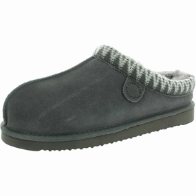 Womens Faux Fur Suede Slide Slippers Comfortable Fit System