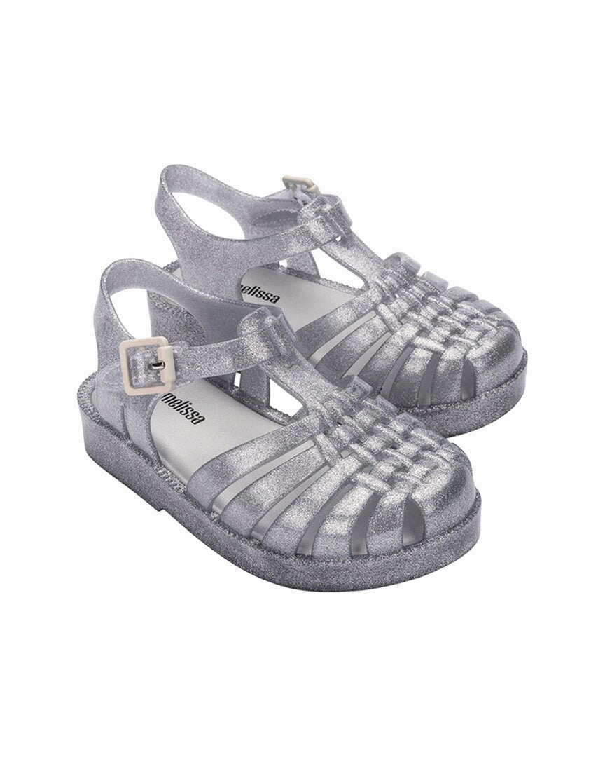 Mini Melissa Possession Shiny BB Sandal Buckle Detail No-Fuss Wear