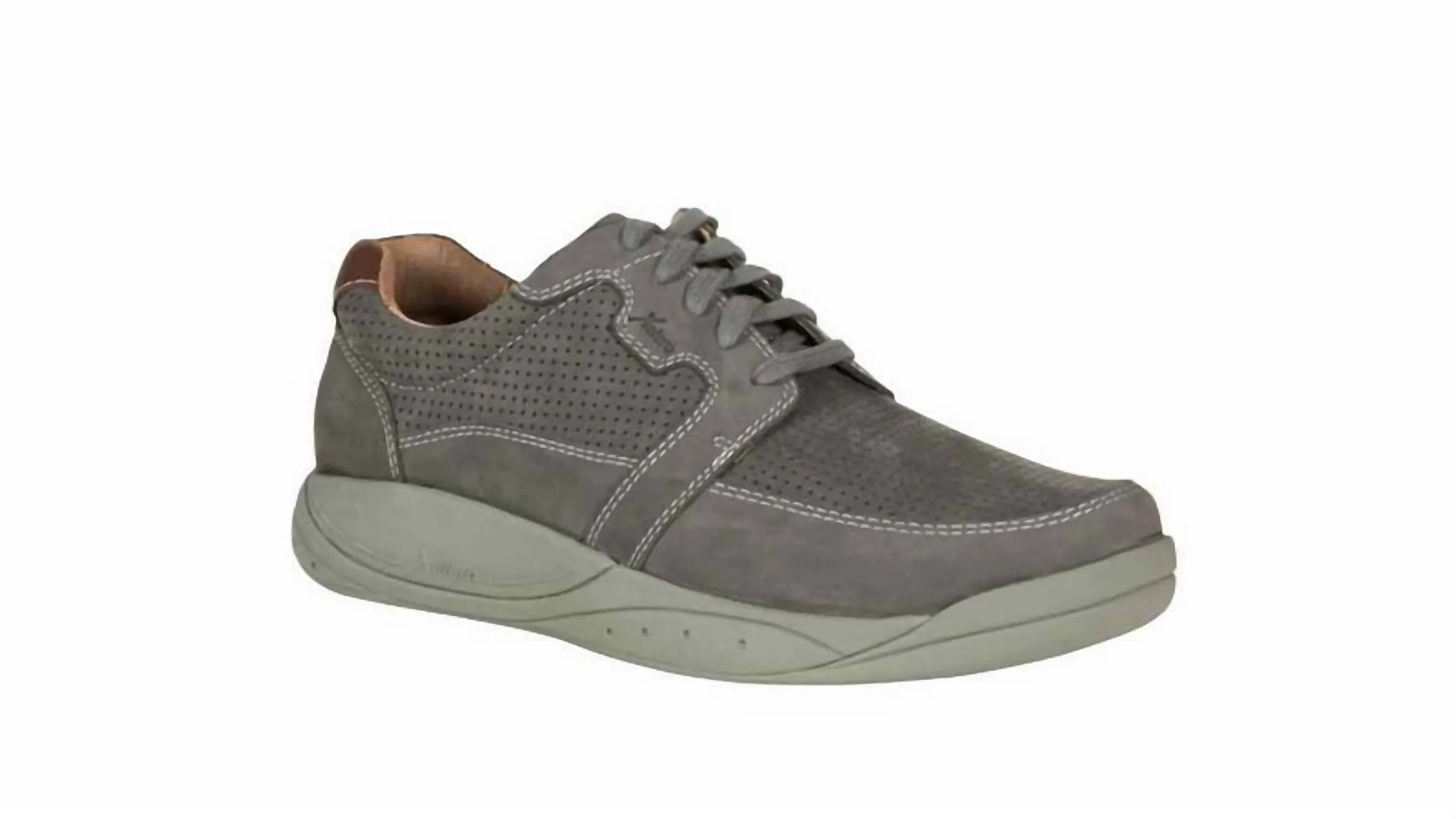 Men's Stockholm Shoe In Grey Stylish Leather Shoes Balanced Structure Event Look