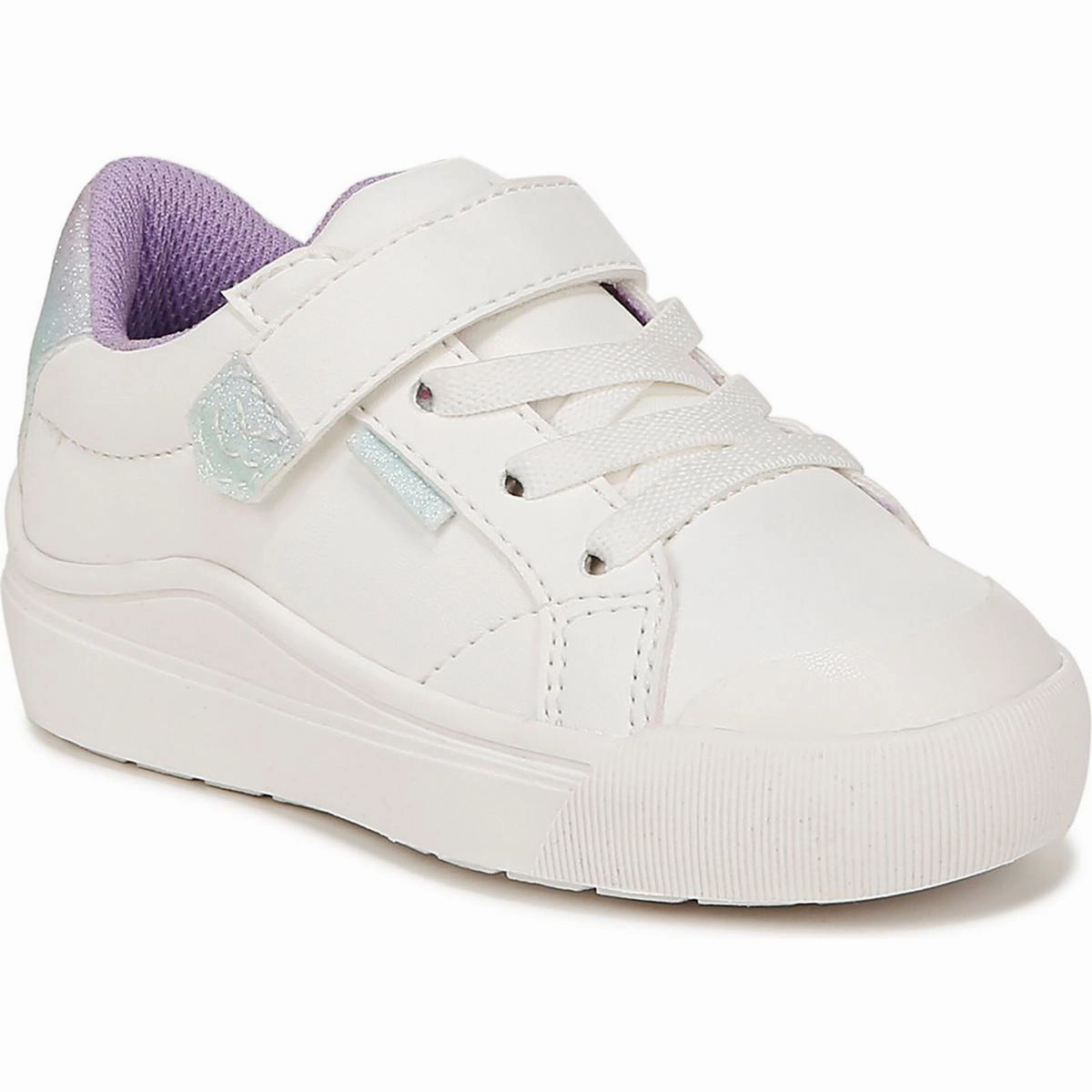 Time Off Toddler Girls Faux Leather Adjustable Slip On Shoes Smart Look