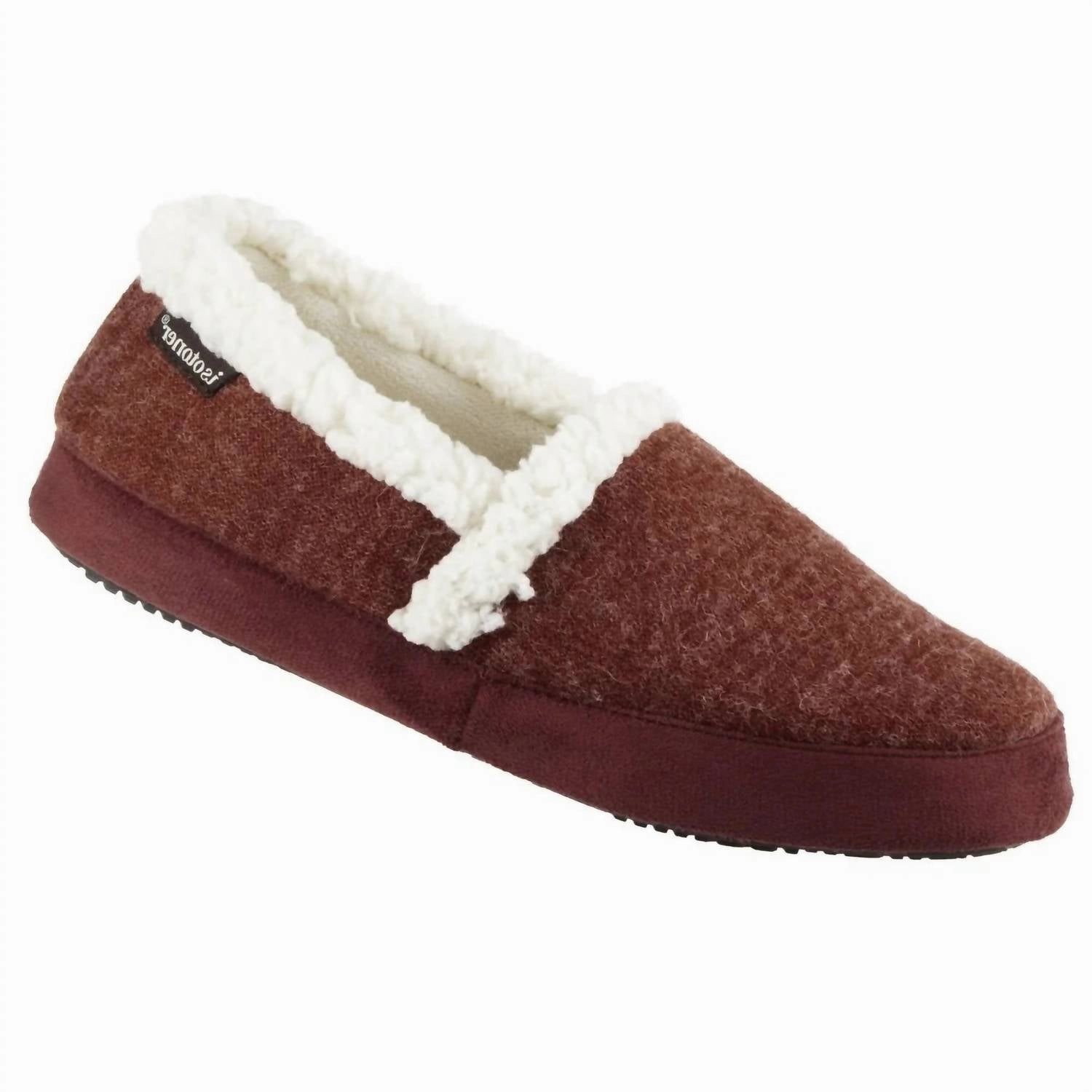 Women???s Microsuede Marisol Closed Back Slipper In Chili Effortless Comfort